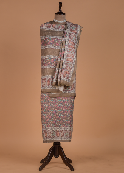 Multicoloured Pashmina Dress Material