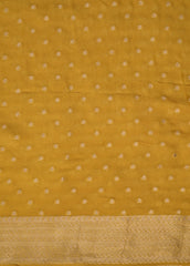 Yellow Art Georgette Banarasi Saree