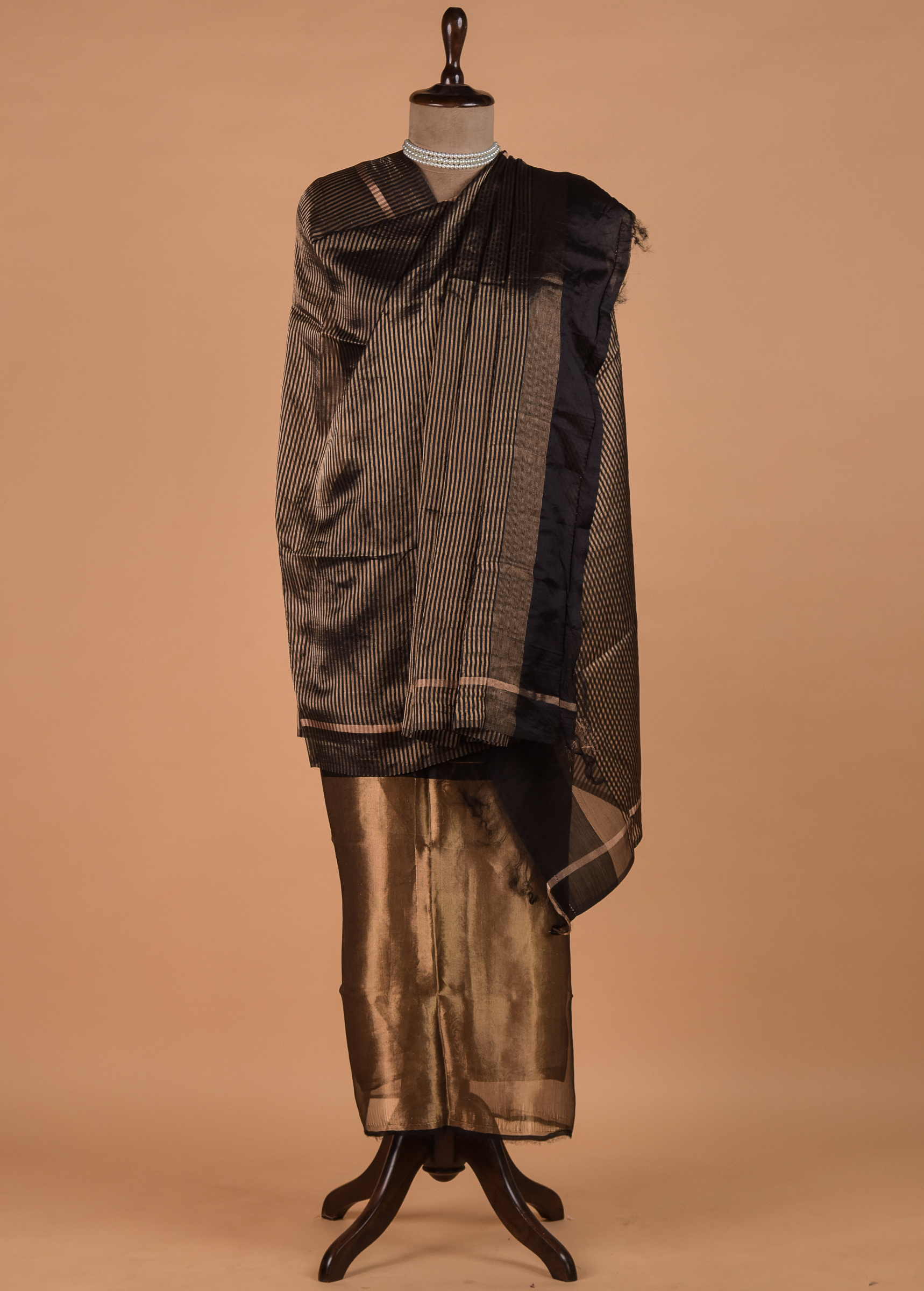 Black Crepe Dress Material - Image 4 | Greenways Delhi