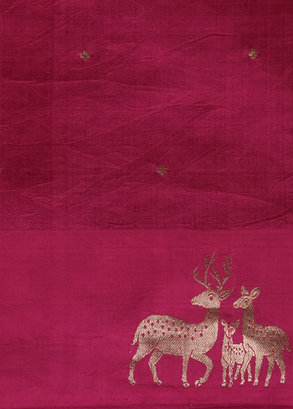 Pink Silk Banarasi Saree