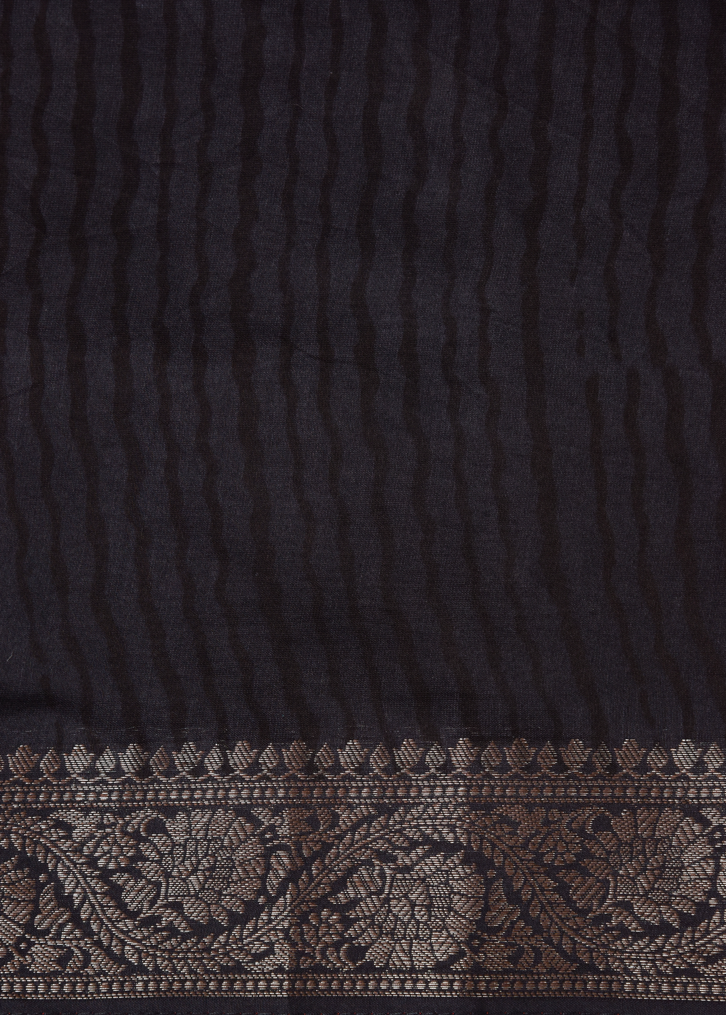 Black Cotton Printed Saree