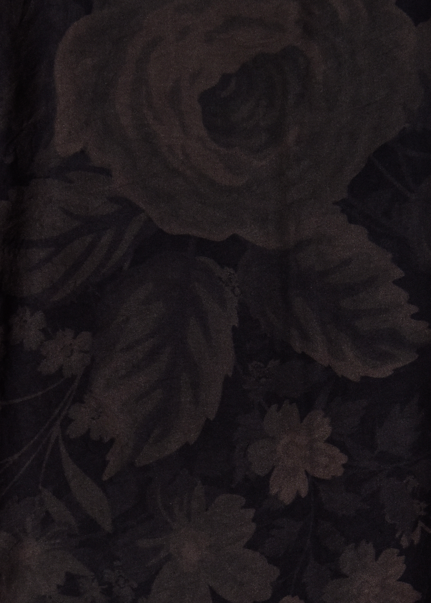 Black Printed Silk Saree - Image 4 | Greenways Delhi