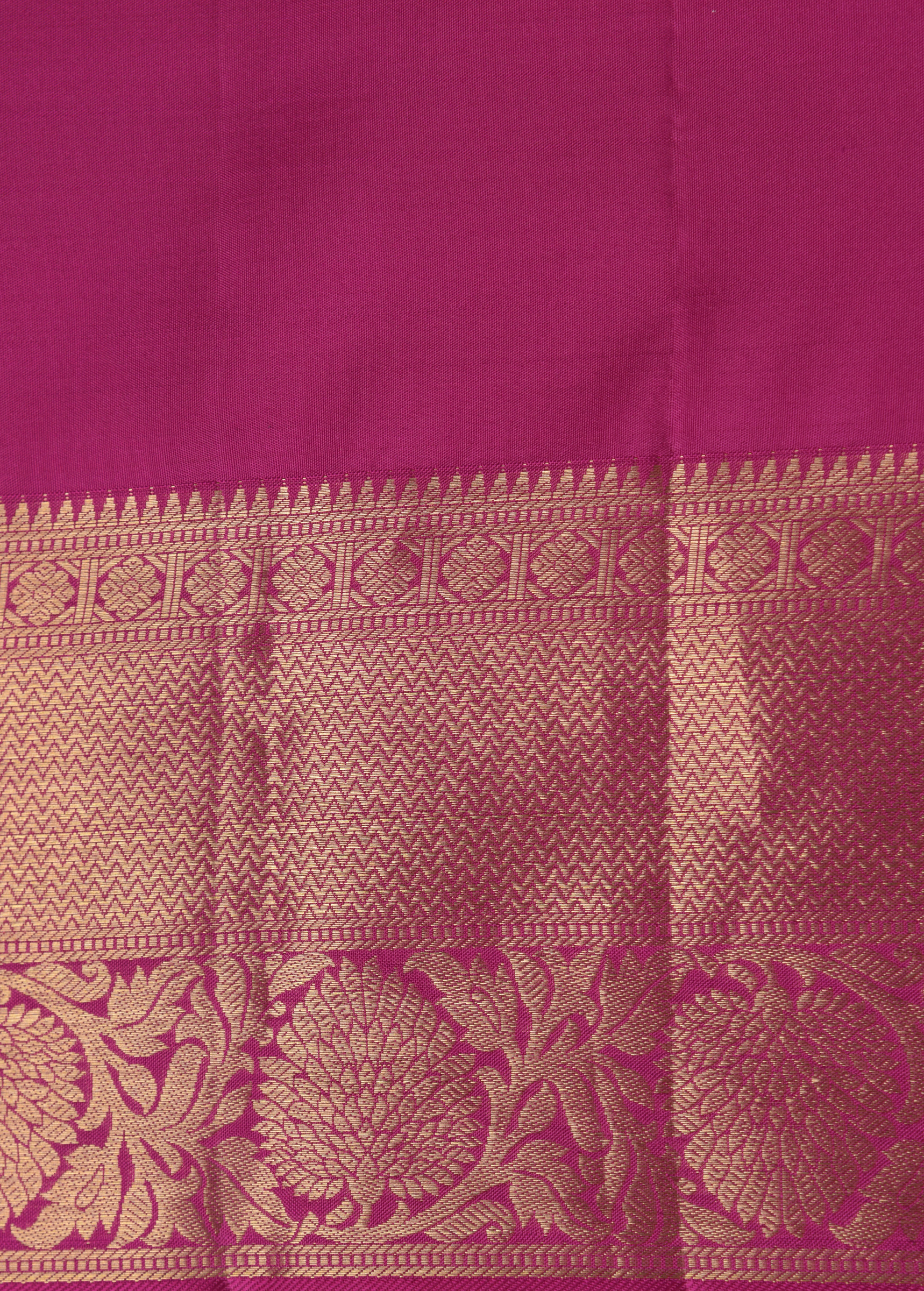 Purple Kanjeevaram Handwoven Silk Saree | Greenways