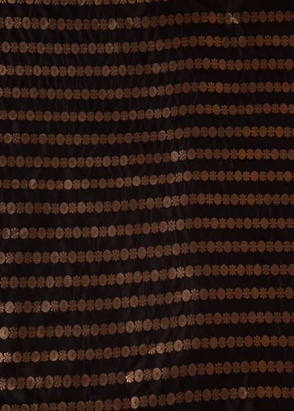 Black Silk Banarasi Saree
