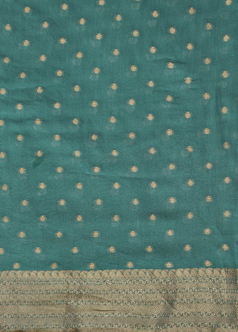 Blue Art Georgette Banarasi Saree