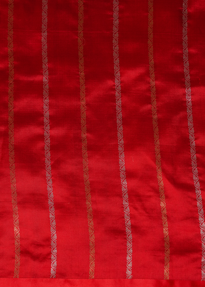 Red Silk Banarasi Saree