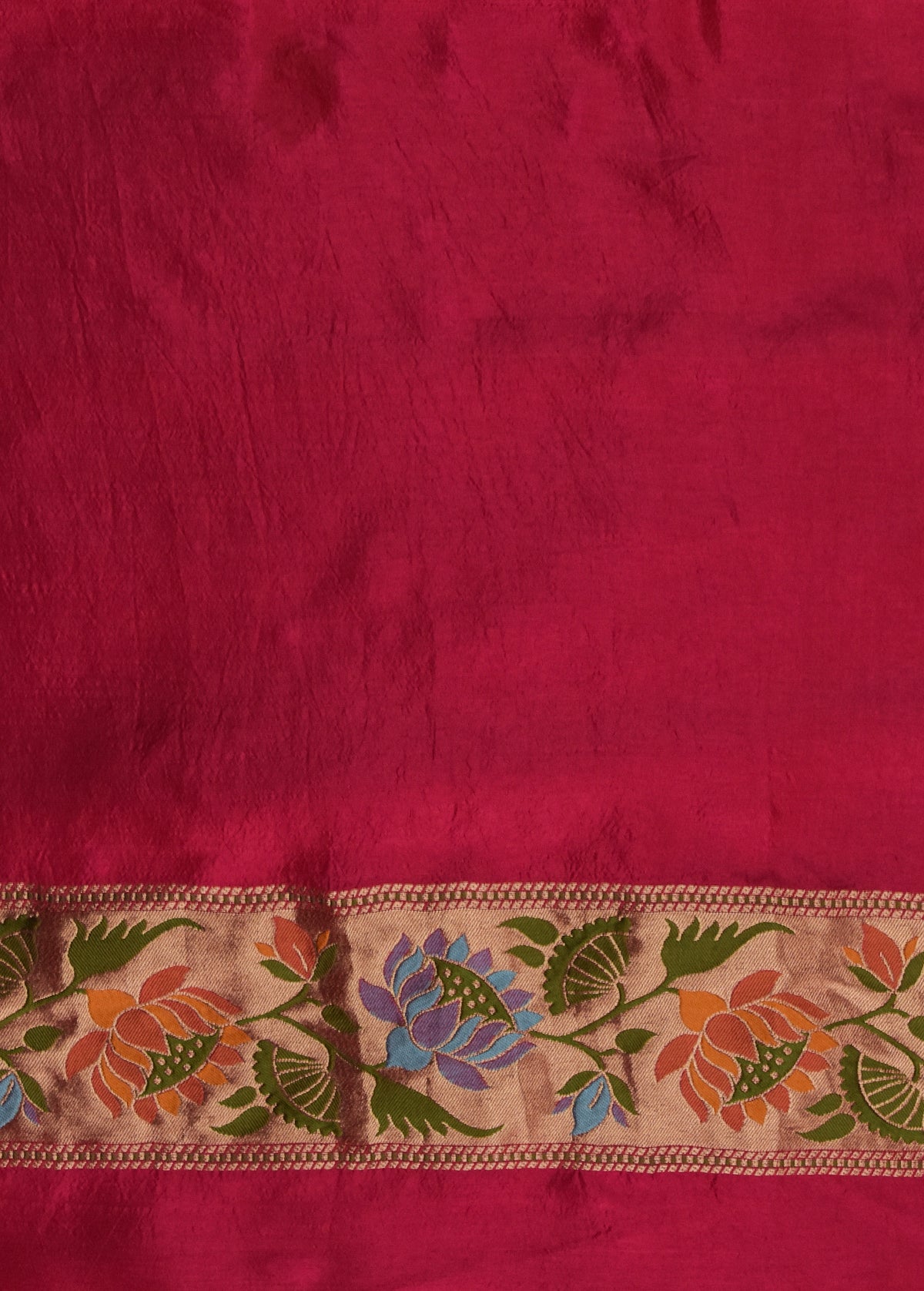 Pink Moroccan Silk Banarasi Saree