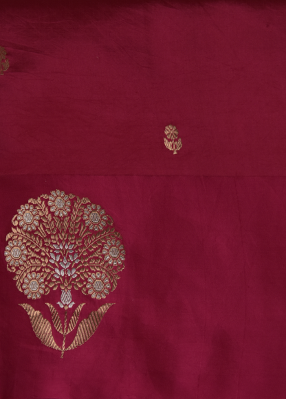 Pink Silk Banarasi Saree