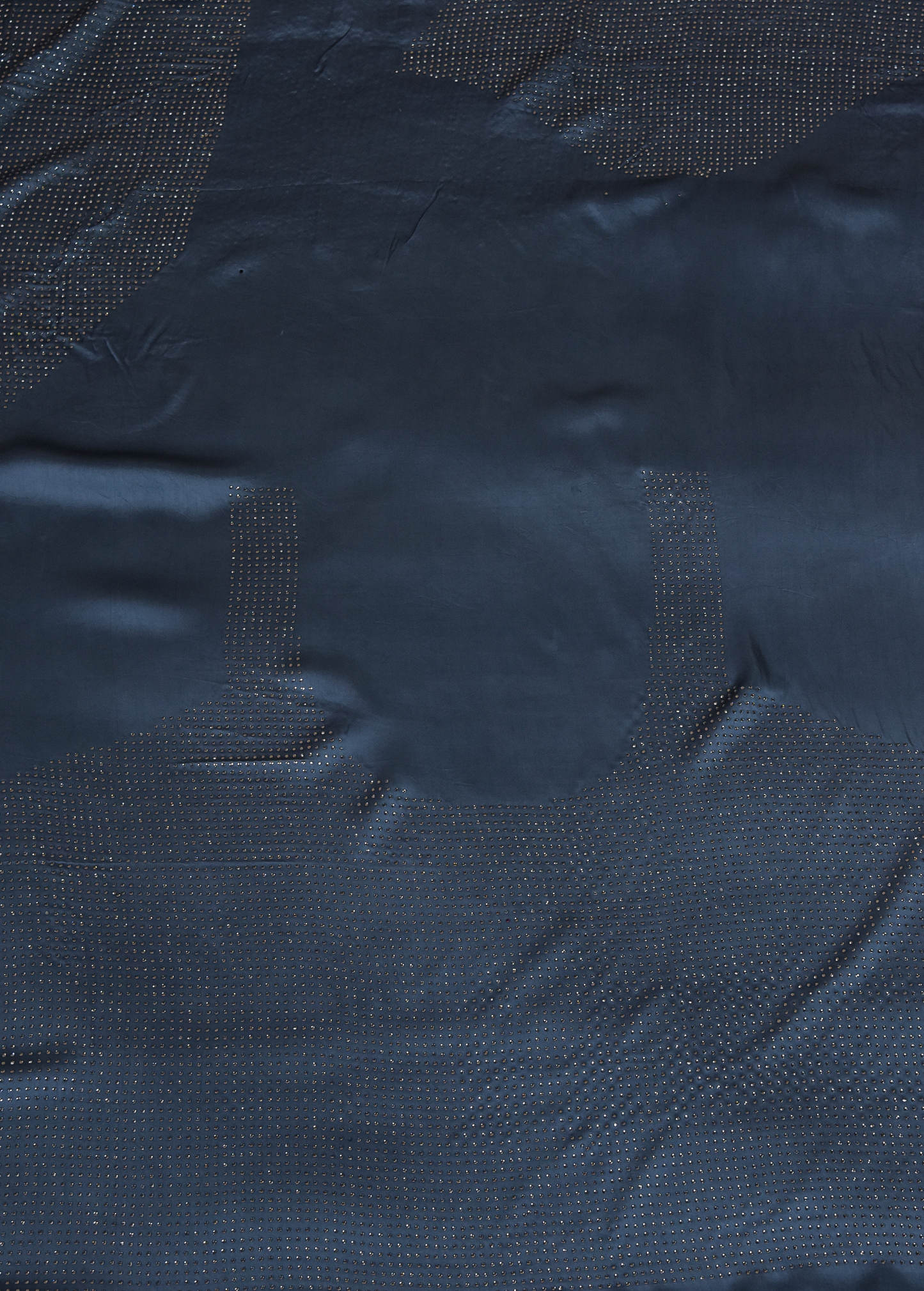 Blue Chantily Lace Embroidered Saree