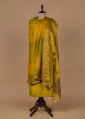 Yellow Crepe Dress Material