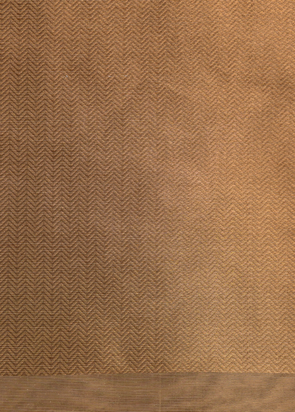 Golden Hand Embroidered Banarasi Saree - Image 4 | Greenways Delhi