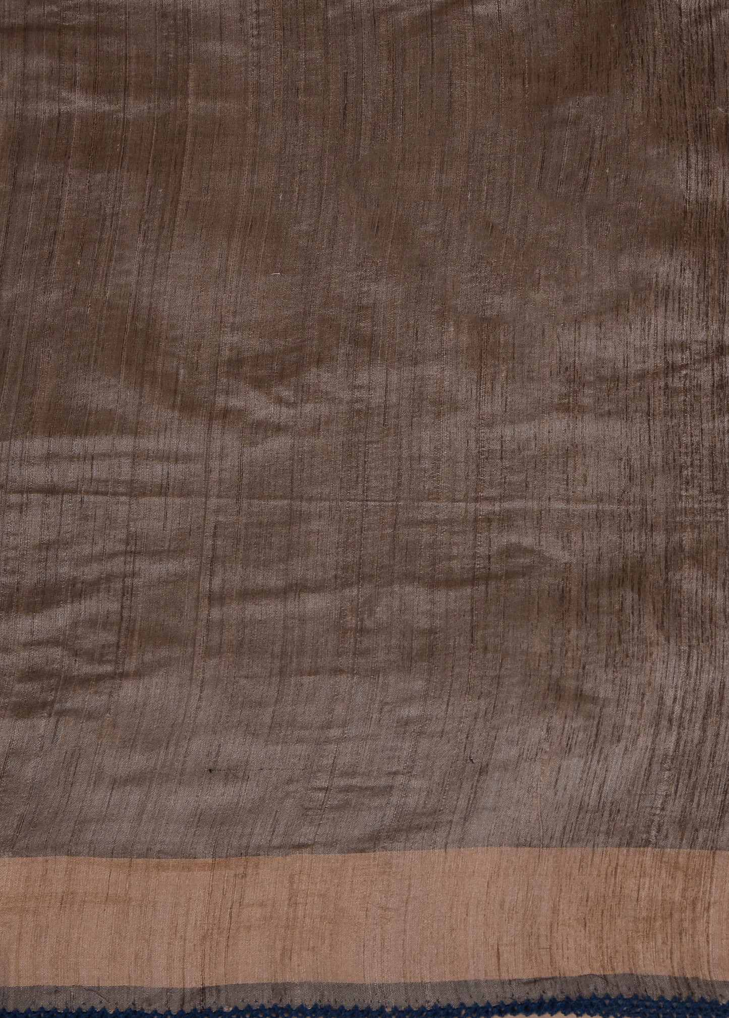 Blue Handloom Tussar Embroidered Saree