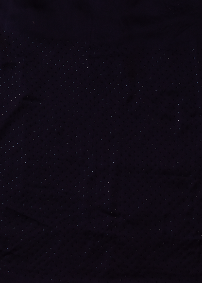 Blue Satin Embroidered Saree