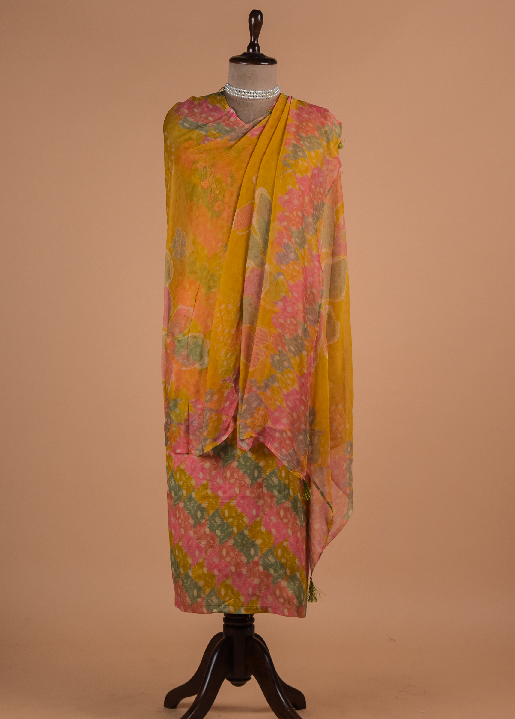 Multicolour Cotton Dress Material | Greenways