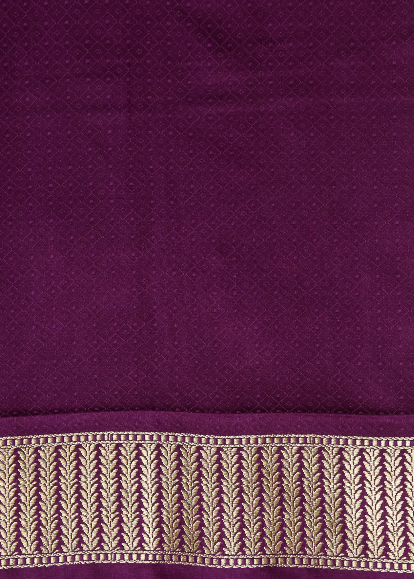 Purple Moroccan Silk Embroidered Saree