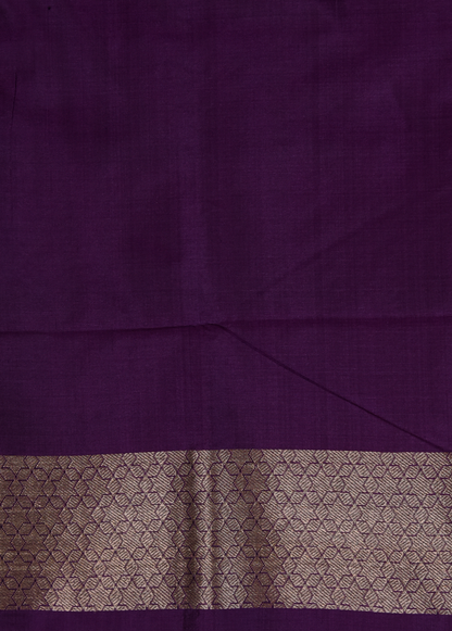 Purple Silk Dress Material