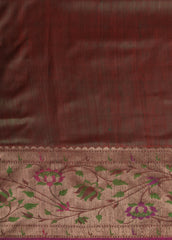 Green Dupion Silk Banarasi Saree