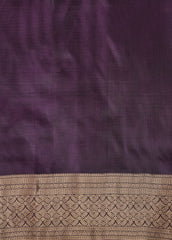 Purple Silk Kanjeevaram Saree