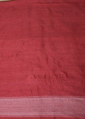 Red Tussar Georgette Banarasi Saree