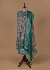 Multicoloured Crepe Dress Material
