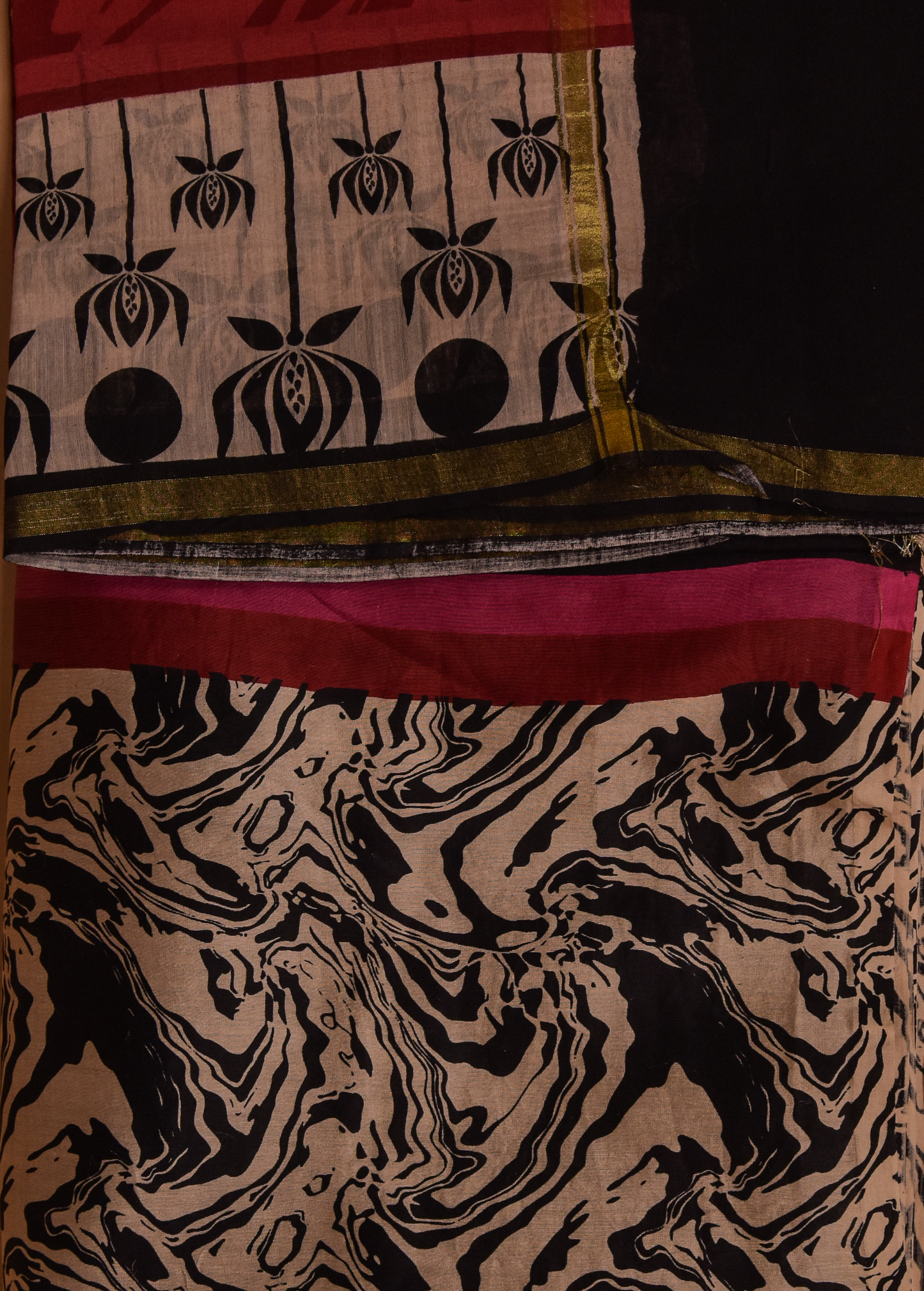 Multicoloured Cotton Dress Material