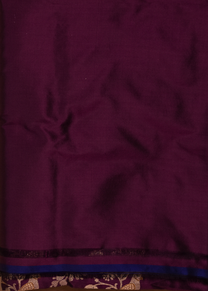 Purple Silk Dress Material