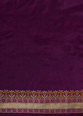 Purple Silk Patola Saree