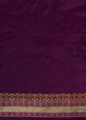 Purple Silk Patola Saree