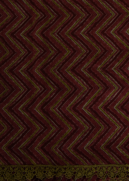 Multicoloured Chanderi Dress Material