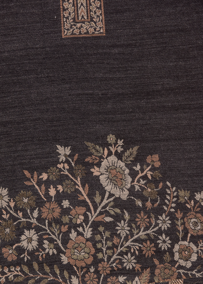 Black Pashmina Dress Material