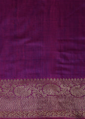 Purple Dupion Silk Banarasi Saree