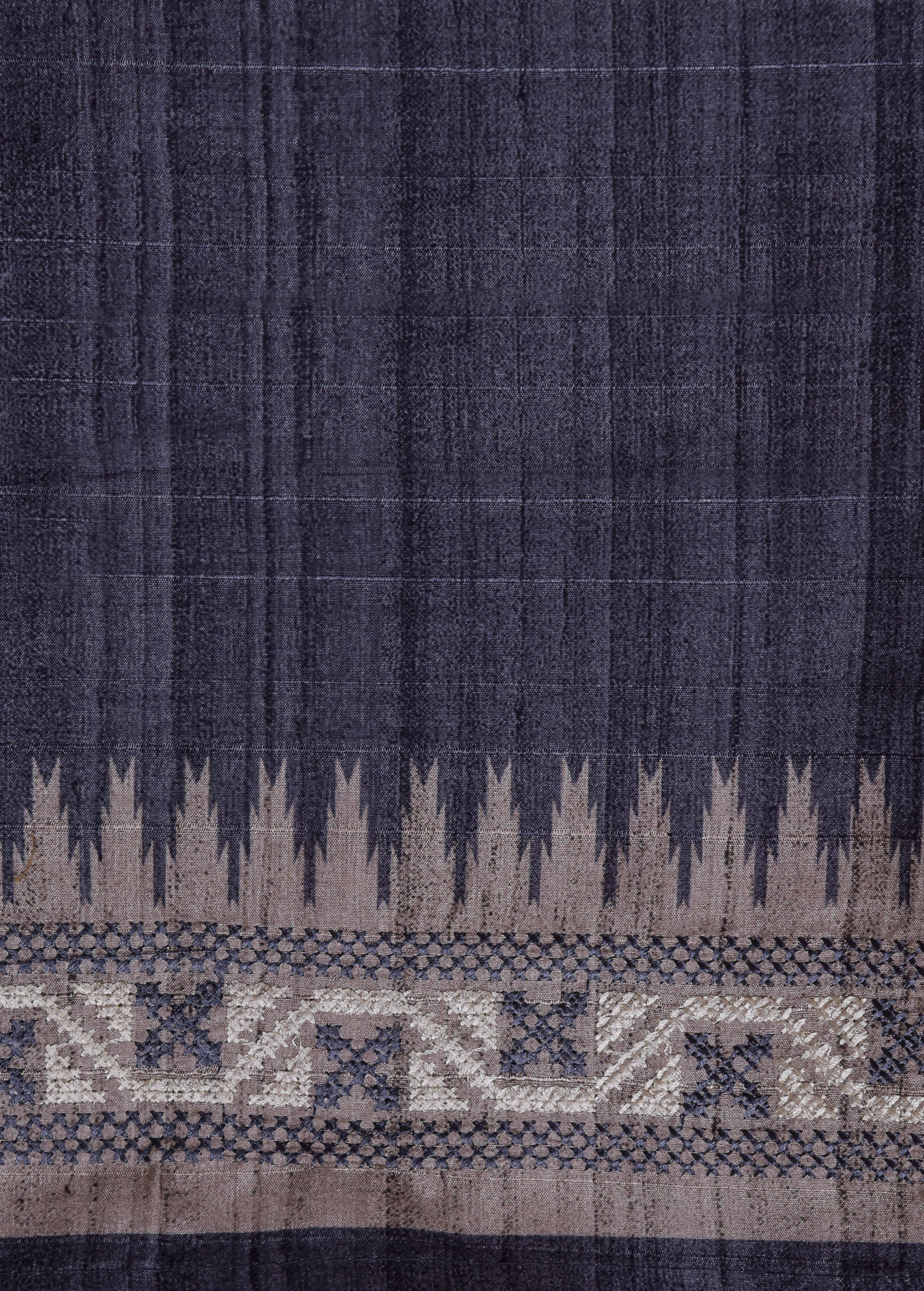 Purple Cotton Tussar Dress Material