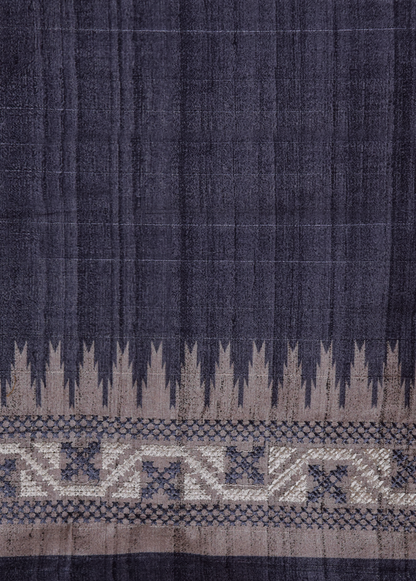 Purple Cotton Tussar Dress Material