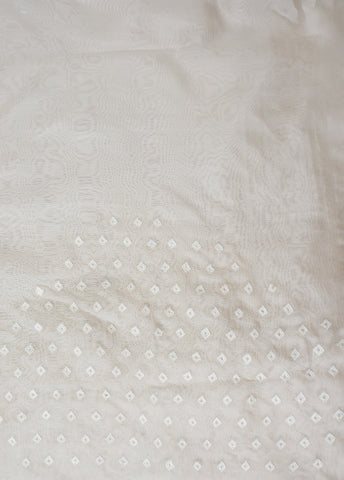 White Organza Embroidered Saree