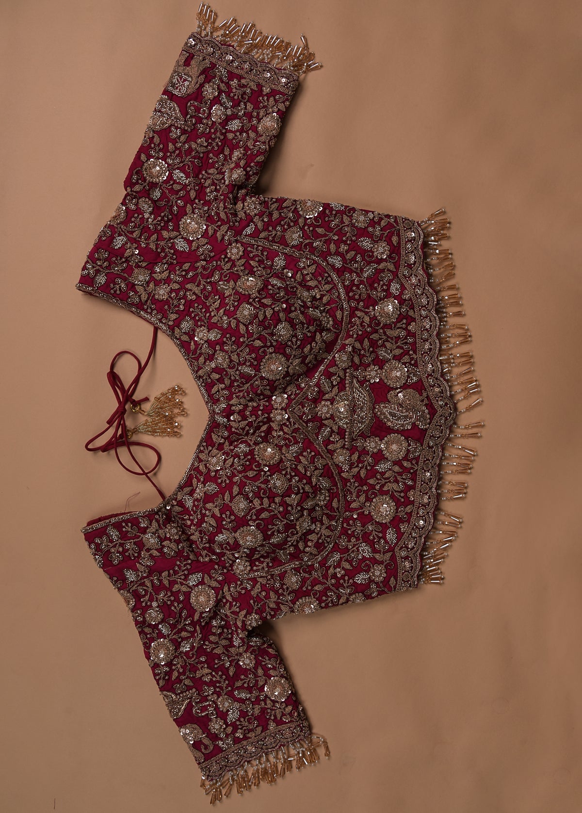 Red Georgette Banarasi Saree