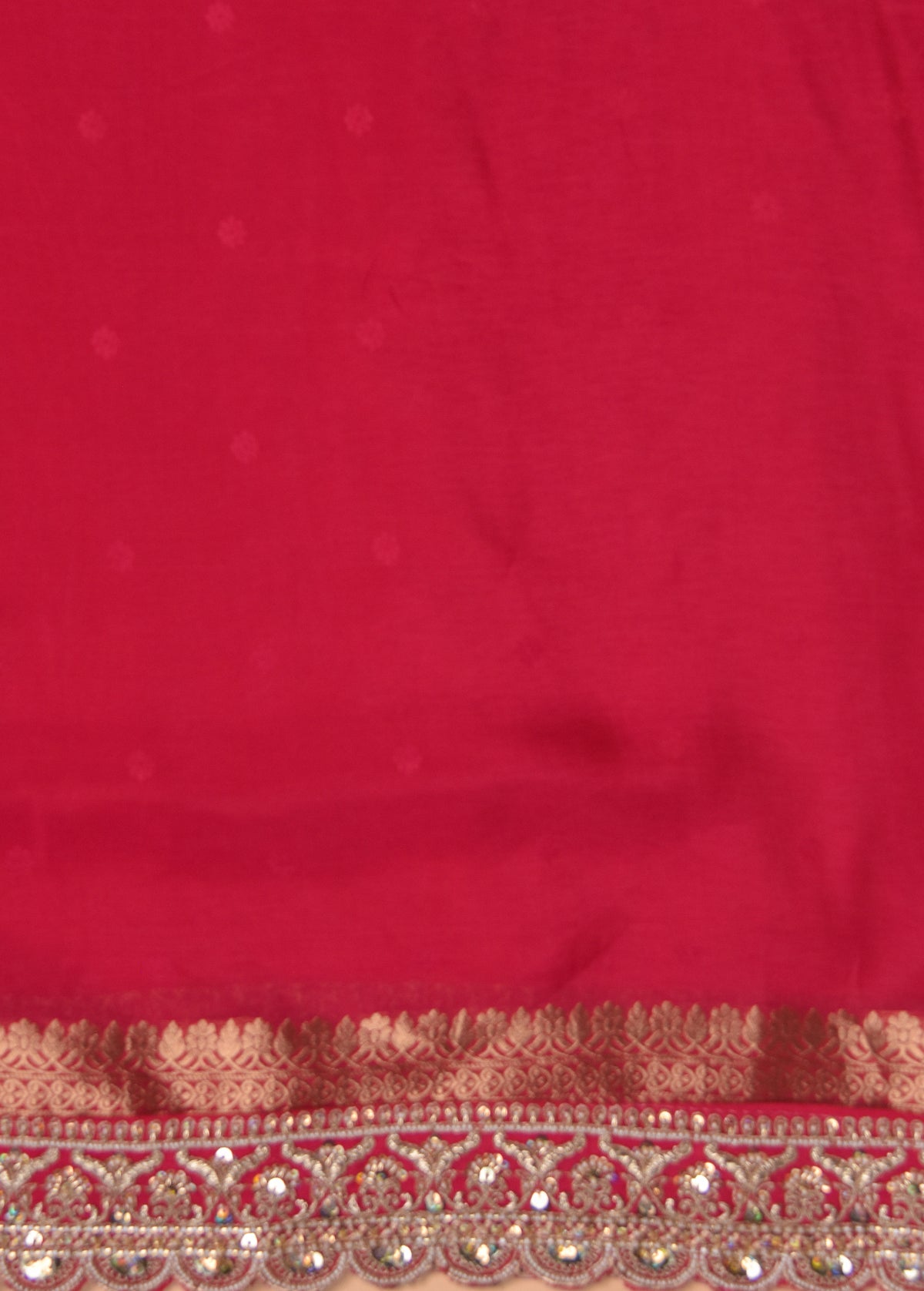 Pink Crepe Silk Banarasi Saree