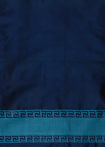 Blue Dupion Silk Banarasi Saree