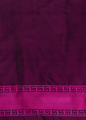 Purple Dupion Silk Banarasi Saree