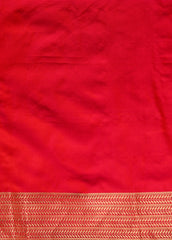 Pink Jacquard Silk Banarasi Saree