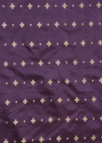 Purple Silk Banarasi Saree