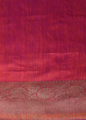 Red Dupion Silk Banarasi Saree