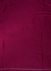 Pink Crepe Embroidered Saree