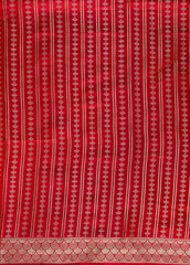 Red Soft Silk Banarasi Saree