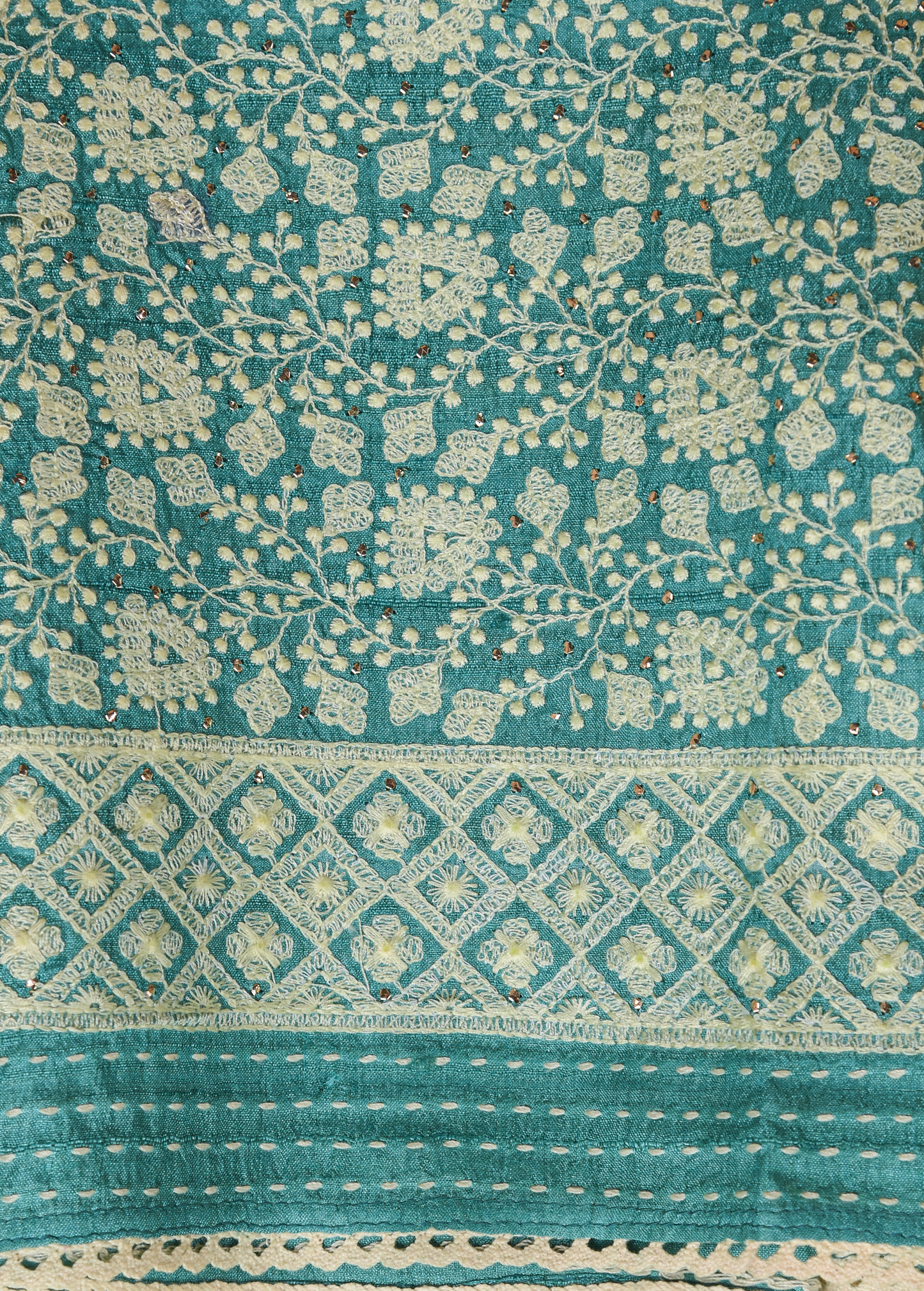 Blue Tussar Dress Material
