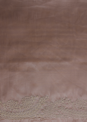 Pink Tissue Organza Embroidered Saree