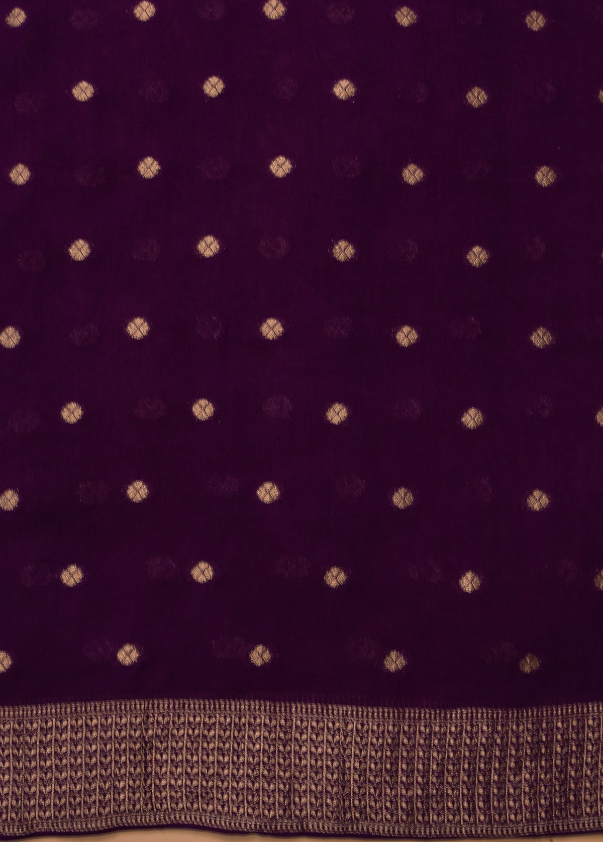 Purple Georgette Banarasi Saree