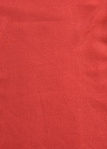 Red Crepe Silk Dress Material