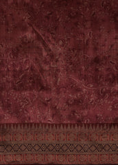 Pink Art Tussar Printed Kalmakari Saree