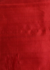 Red Tussar Dress Material