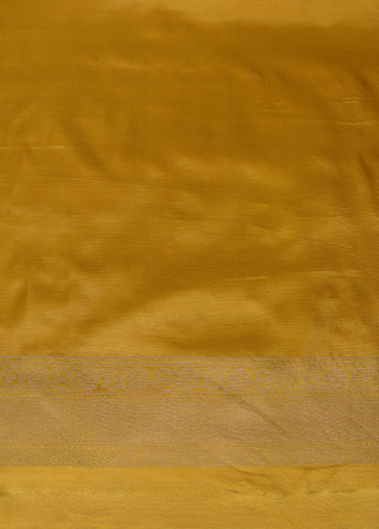 Yellow Silk Banarasi Saree